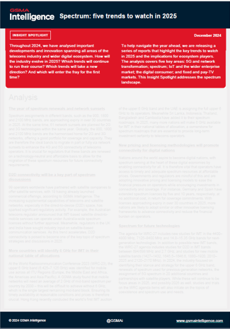 Spectrum: five trends to watch in 2025